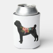 Shar-Pei Dog Breed Boho Floral Silhouette Dosenkühler (Kanne Vorderseite)