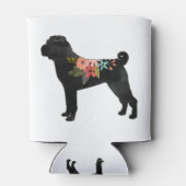 Shar-Pei Dog Breed Boho Floral Silhouette Dosenkühler (Rückseite)