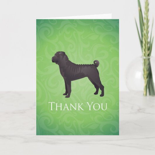 Shar Pei Dog Breed Danke Karte (Vorderseite)