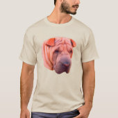 Shar Pei Dog Face T-Shirt (Vorderseite)