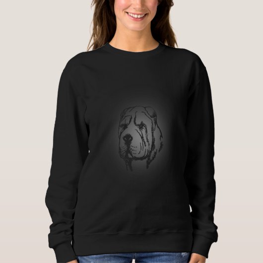 Shar Pei dog     for men women Sweatshirt (Vorderseite)