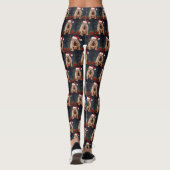 Shar Pei Dog in Schnee Weihnachten Leggings (Rückseite)