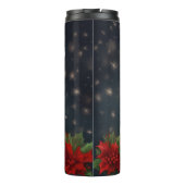 Shar Pei Dog in Schnee Weihnachten Thermosbecher (Rückseite)