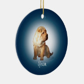 Shar Pei Dog Keramik Ornament (Rechts)