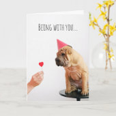 Shar Pei Dog Lover denkt an euch Freund Karte (Gelbe Blume)