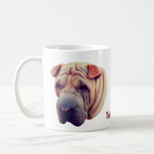 Shar Pei Dog Lover Personalisiert Kaffeetasse (Links)