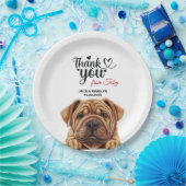 Shar-Pei Dog Pappteller (Party)