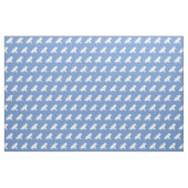 Shar Pei Dog Silhouette Pet Light Blue Stoff (Fat Quarter (45,7 x 55,9 cm))
