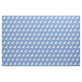 Shar Pei Dog Silhouette Pet Light Blue Stoff (Fat Quarter (45,7 x 55,9 cm))