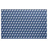 Shar Pei Dog Silhouette Pet Navy Blue Stoff (Fat Quarter (45,7 x 55,9 cm))