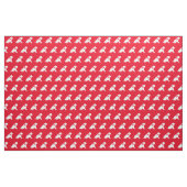 Shar Pei Dog Silhouette Pet Red Stoff (Fat Quarter (45,7 x 55,9 cm))