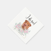 Shar Pei Dog Wedding Cocktail Napkins Serviette (Ecke)