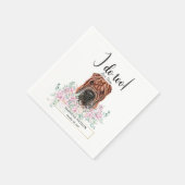 Shar Pei Dog Wedding Cocktail Napkins Serviette (Ecke)