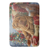 Shar Pei Dog Weihnachtsfest Badematte (Vorderseite Vertikal)