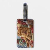 Shar Pei Dog Weihnachtsfest Gepäckanhänger (Rückseite vertikal)