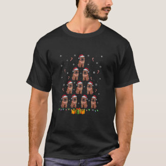 Shar Pei Dog Weihnachtsmannmütze Xmas Lights Men W T-Shirt