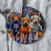 Shar Pei Dogs Trick-or-Treating Halloween Costumes Button (Beispiel)