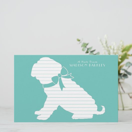 Shar Pei Doppy Puppy Briefpapier (Stehend Vorderseite)