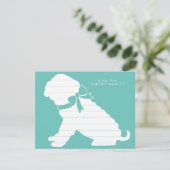 Shar Pei Doppy Puppy Dankeskarte (Stehend Vorderseite)