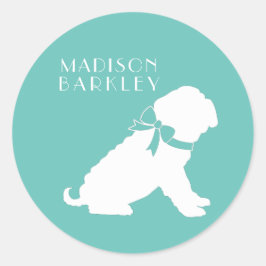 Shar Pei Doppy Puppy Runder Aufkleber