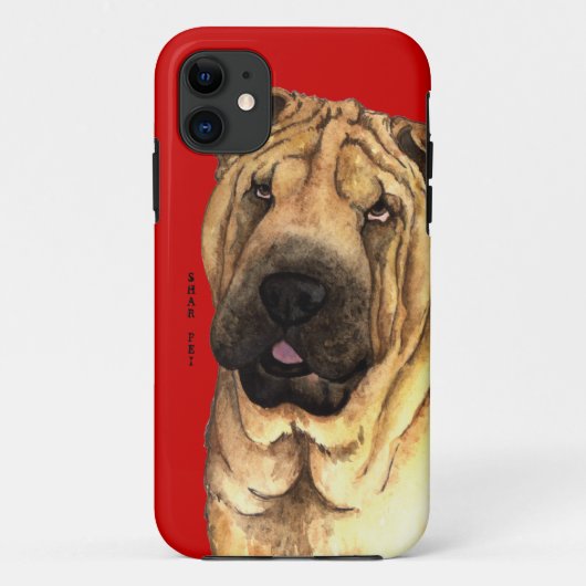 Shar-Pei-Farbblock Case-Mate iPhone Hülle (Rückseite)