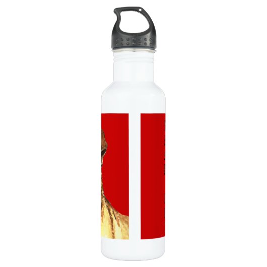 Shar-Pei-Farbblock Edelstahlflasche (Rückseite)