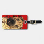 Shar-Pei-Farbblock Gepäckanhänger (Vorderseite horizontal)