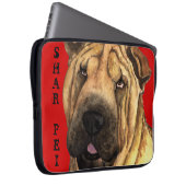 Shar-Pei-Farbblock Laptopschutzhülle (Vorne Rechts)
