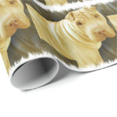 Shar Pei Geschenkpapier (Rolleneckpunkt)