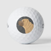 Shar Pei Golfball (Vorderseite)