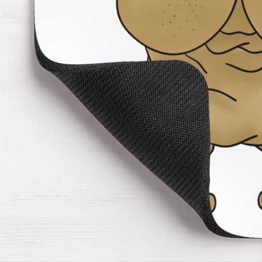 Shar-Pei - große Nase und Hintern Mousepad (Ecke)