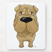 Shar-Pei - große Nase und Hintern Mousepad (Vorne)