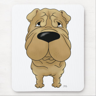 Shar-Pei - große Nase und Hintern Mousepad