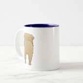 Shar-Pei - große Nase und Hintern Zweifarbige Tasse (Vorderseite Links)