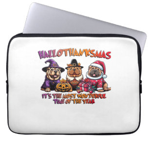 Shar Pei Halloween Erntedank Weihnachtsklassiker Laptopschutzhülle