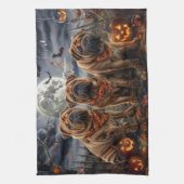 Shar Pei Halloween Gruselig Geschirrtuch (Vertikal)