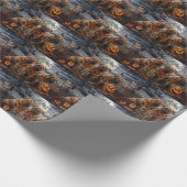 Shar Pei Halloween Spooky Geschenkpapier (Ecke)