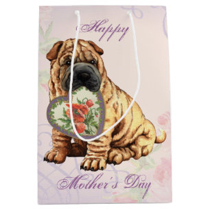 Shar-Pei Heart Mama Mittlere Geschenktüte