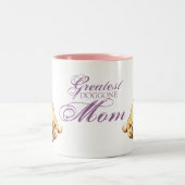 Shar-Pei-Herz-Mama Zweifarbige Tasse (Mittel)