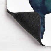 Shar-Pei-Hund bricht Schwarze Wasserfarbe Silhouet Mousepad (Ecke)