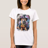 Shar Pei Hund Halloween Quadrat T-Shirt (Vorderseite)