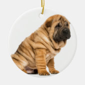 Shar pei Hund Keramikornament (Vorne)