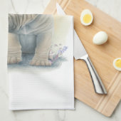 Shar-pei Hund Mama Floral Geschirrtuch (Viertel Falte)