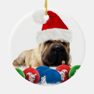Shar Pei Hundekreis-Verzierung Keramikornament