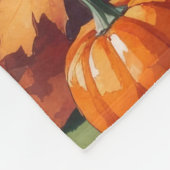 Shar Pei im Herbst hinterlässt Erntedank Kunst Fleecedecke (Ecke)