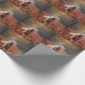 Shar Pei im Herbst Leaves Fall Inspiriert Geschenkpapier (Ecke)
