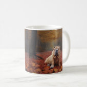 Shar Pei im Herbst Leaves Fall Inspiriert Kaffeetasse (VorderseiteRechts)