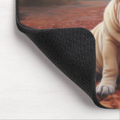Shar Pei im Herbst Leaves Fall Inspiriert Mousepad (Ecke)