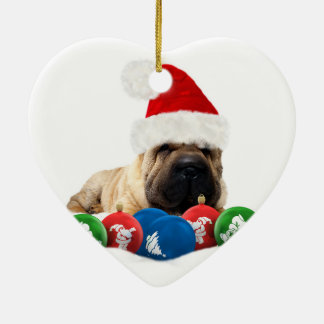 Shar Pei in der Keramik Ornament