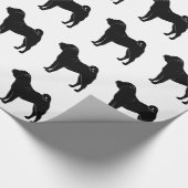 Shar Pei in der Silhouette Geschenkpapier (Ecke)